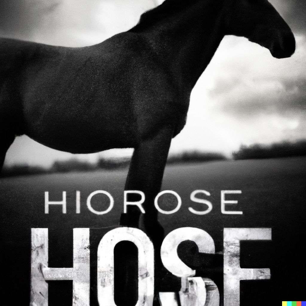 a horse, promotional poster for an independent movie